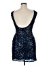 Scala 100% Polyester Stars Blue Cocktail Dress Size 14 - photo 2