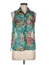 Self Esteem 100% Polyester Teal Sleeveless Blouse Size M - photo 1