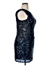 Scala 100% Polyester Stars Blue Cocktail Dress Size 14 - photo 4