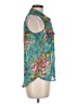 Self Esteem 100% Polyester Teal Sleeveless Blouse Size M - photo 4