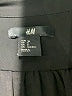 H&M 100% Polyester Solid Black Casual Dress Size 8 - photo 7