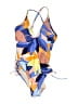 Kona Sol Print Blue One Piece Swimsuit Size S - photo 1