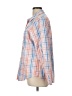 L.L.Bean 100% Cotton Plaid Orange 3/4 Sleeve Button-Down Shirt Size L - photo 5