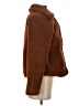 Only 100% Polyester Brown Faux Fur Jacket Size S - photo 4