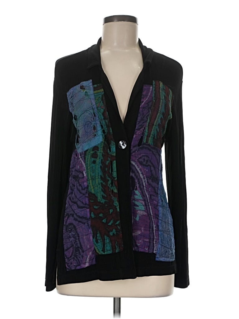 Pre-owned Travelers By Chico's Kimono In Black