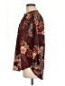 Entro 100% Polyester Floral Burgundy 3/4 Sleeve Blouse Size M - photo 5