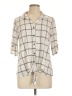 Naif Ivory 3/4 Sleeve Blouse Size L - photo 1