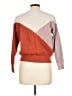 Sophie Rue Color Block Brown Pullover Sweater Size L - photo 2