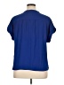 Apt. 9 100% Polyester Blue Short Sleeve Blouse Size XL - photo 2