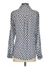 Express 100% Polyester Polka Dots Blue Long Sleeve Blouse Size S - photo 2