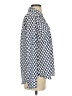 Express 100% Polyester Polka Dots Blue Long Sleeve Blouse Size S - photo 4