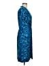 BCBGMAXAZRIA Tropical Blue Casual Dress Size M - photo 4
