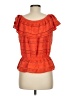 Bebe Orange Short Sleeve Blouse Size M - photo 2