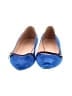J.Crew 100% Leather Color Block Blue Flats Size 9 - photo 2