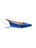 J.Crew 100% Leather Color Block Blue Flats Size 9 - photo 1