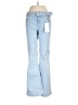 Bershka Color Block Blue Jeans Size 10 - photo 1