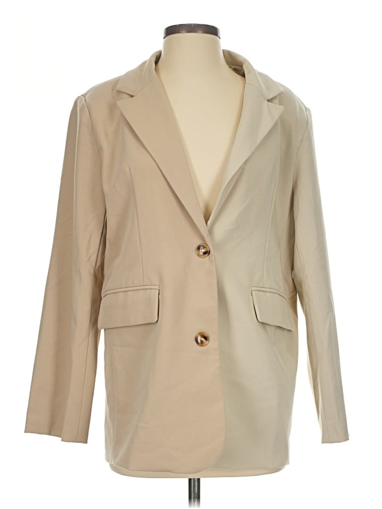 Motel Blazer Jacket In Tan