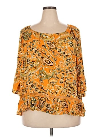 Fever 3/4 Sleeve Blouse (view 1)