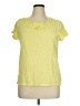 Talbots 100% Cotton Yellow Short Sleeve Top Size XL - photo 1