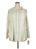 Lularoe Stripes Green Long Sleeve Blouse Size 22 - 24 - photo 1