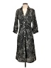 DKNY Animal Print Black Casual Dress Size 4 - photo 1