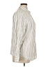 Quince 100% Linen Stripes Ivory Long Sleeve Button-Down Shirt Size XL - photo 4