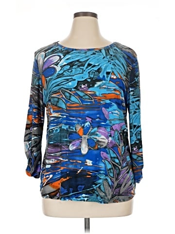 Peter Nygard Long Sleeve Blouse (view 1)