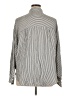 Express 100% Rayon Stripes Silver Long Sleeve Button-Down Shirt Size XL - photo 2