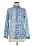 J. McLaughlin Paisley Blue Long Sleeve Button-Down Shirt Size M - photo 1