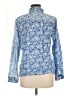 J. McLaughlin Paisley Blue Long Sleeve Button-Down Shirt Size M - photo 2