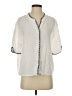 Shein 100% Cotton Ivory Short Sleeve Blouse Size XS - photo 1