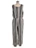 Jason Wu Stripes Gray Jumpsuit Size L (petite) - photo 2