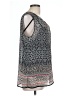 Liz Claiborne 100% Polyester Gray Sleeveless Blouse Size L - photo 4