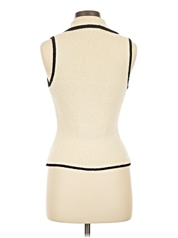 Olivaceous Sleeveless Button-Down Shirt (view 2)