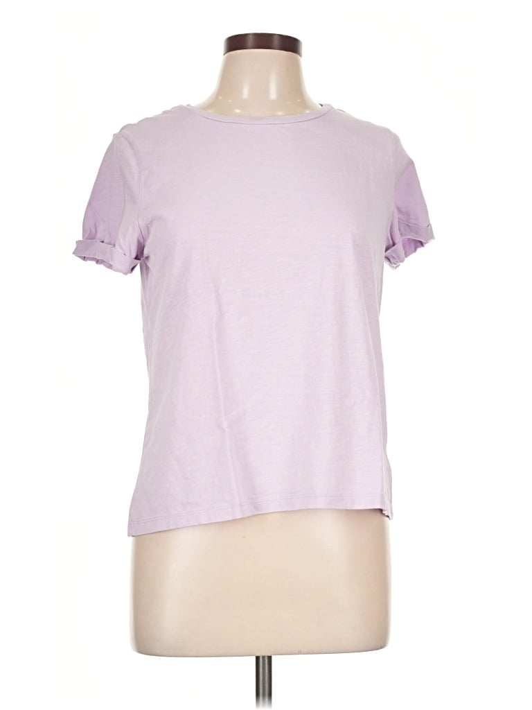 Pre-owned Max Studio Short Sleeve T-shirt In Purple