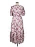 Ann Taylor 100% Polyester Floral Purple Casual Dress Size 14 - photo 2
