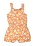 Little Lass Floral Orange Romper Size 8 - photo 2