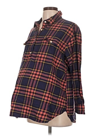 Old Navy - Maternity Long Sleeve Button-Down Shirt (view 1)