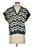 Varley 100% Cotton Chevron-herringbone Green Cardigan Size XS - photo 1