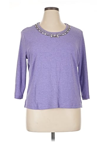 Draper's & Damon's 3/4 Sleeve Top (view 1)