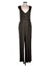 Very J Solid Gray Jumpsuit Size L - photo 1
