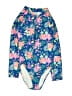 Unbranded Tropical Blue Rash Guard Size 13 - photo 1
