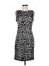 MICHAEL Michael Kors Animal Print Silver Cocktail Dress Size M (petite) - photo 1