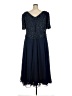 Scala 100% Silk Blue Cocktail Dress Size 2X (estimated) - photo 2