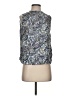MNG 100% Viscose Paisley Gray Sleeveless Blouse Size S - photo 1