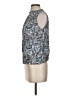 MNG 100% Viscose Paisley Gray Sleeveless Blouse Size S - photo 5