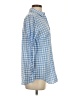 Vineyard Vines Checkered-gingham Blue Long Sleeve Button-Down Shirt Size 0 - photo 4