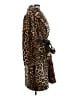Marc Jacobs Animal Print Brown Coat Size S - photo 4