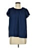 CeCe 100% Polyester Blue Short Sleeve Blouse Size M - photo 1