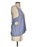 Lulus 100% Rayon Blue Sleeveless Blouse Size S - photo 4